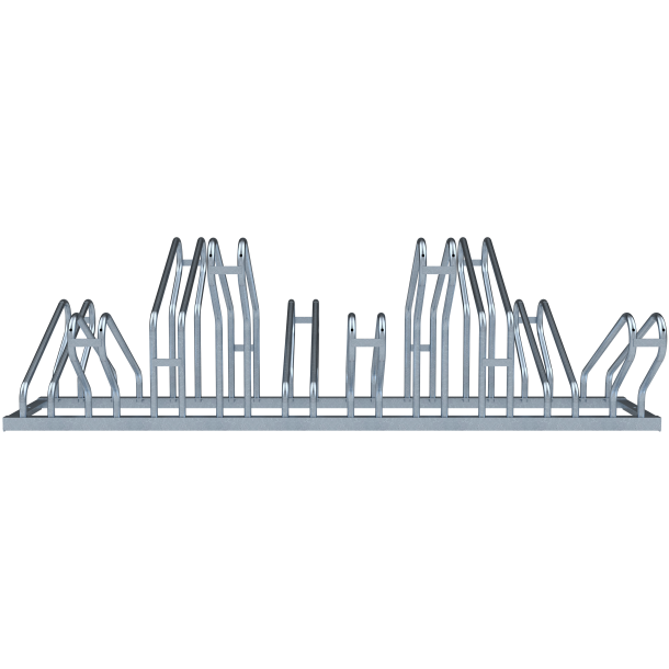 Bicycle parking rack | Two-sided rack | 2 x 5 Bicycleslength: 1750 mm